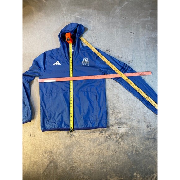2017 Boston Marathon Adidas, Running, Hooded, Windbreaker Jacket UNISEX, Small - Picture 2 of 11